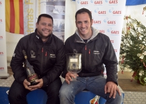 Spanish Finn Sailor Alex Muscat, absolute winner of the GAES Palamós Christmas Race